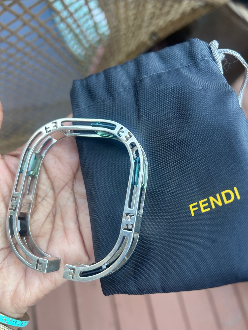 Sterling Silver Fendi moving stones!!!🥳🥳❌❌